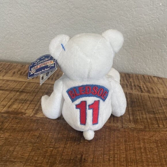 98' NEW ENGLAND PATRIOTS BLEDSOE 11 LIMITED TREASURES Premium Bear Beanbag - Picture 5 of 10